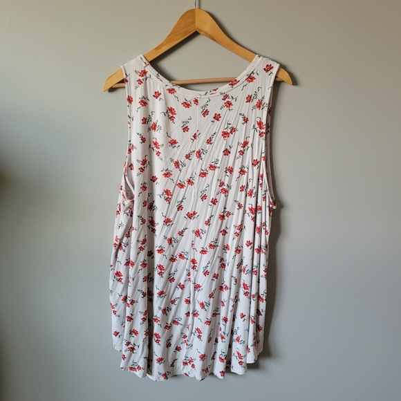 Old navy pink floral tank - Picture 3 of 7